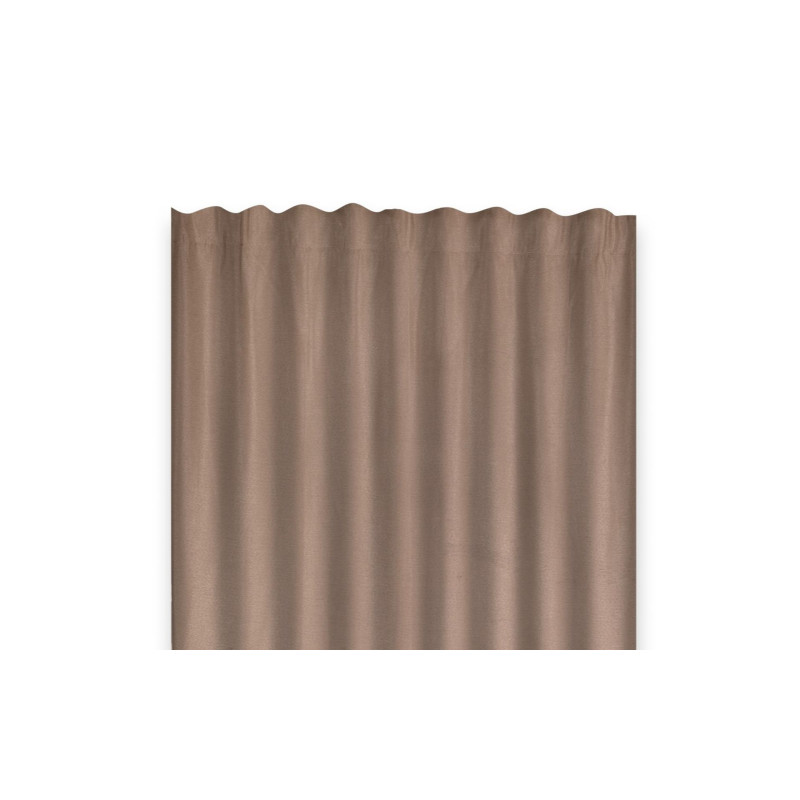 Zasłona z taśmą FAMOUS CHIC 135x270 beżowy